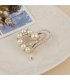 SB121 - Pearl love diamond-studded Brooch